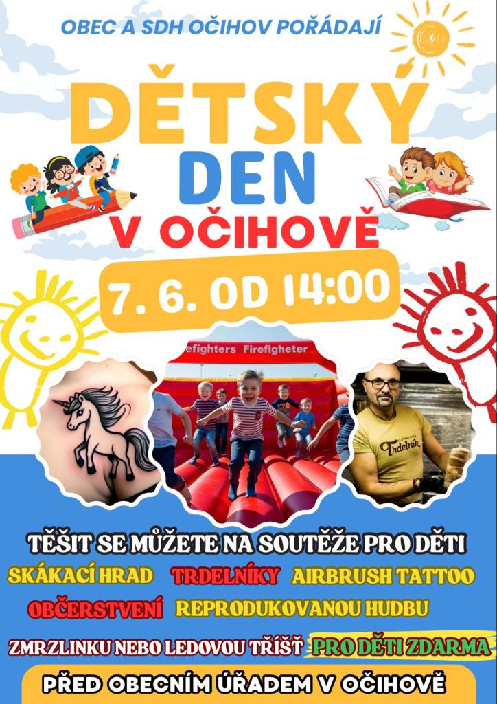 Dětský den v Očihově - sobota 7.6.2025