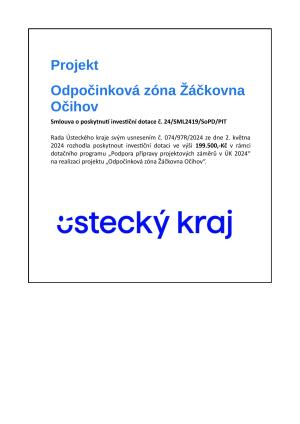 Odpočinková zóna Žáčkovna Očihov